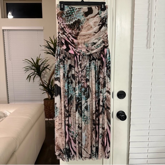 NWT AFRM - VAL MAXI SKIRT - AQUA MIXED ANIMAL - Picture 6 of 10